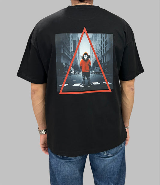 OVERSIZED T-SHIRT ΜΕ ΣΤΑΜΠΑ
