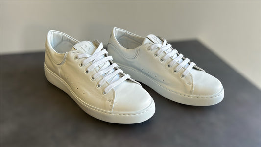 ΛΕΥΚΟ ΔΕΡΜΑΤΙΝΟ SNEAKER