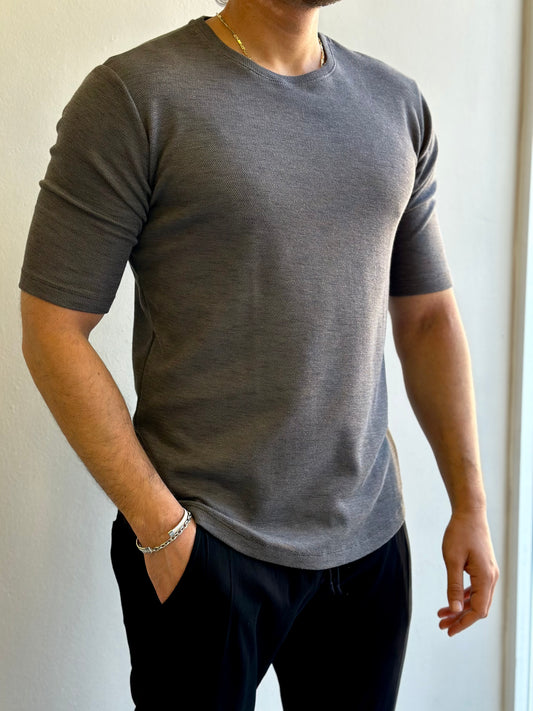 ΓΚΡΙ T-SHIRT -BLACK