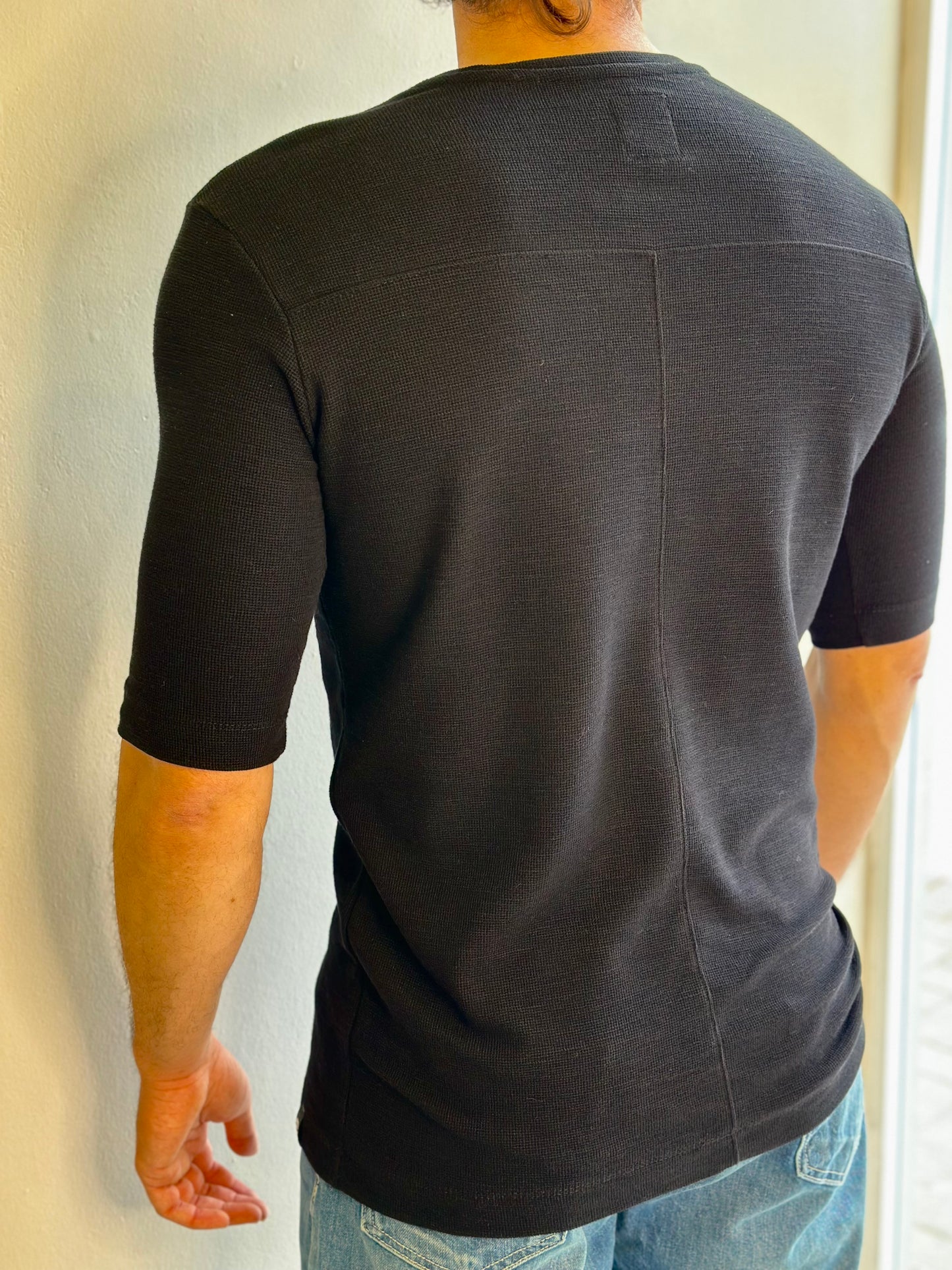 T-SHIRT ΔΥΟ ΧΡΩΜΑΤΑ-BLACK