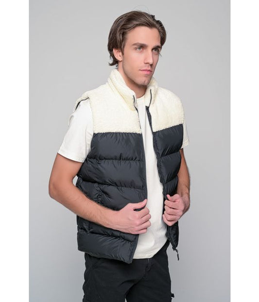 ΑΜΑΝΙΚΟ ΜΠΟΥΦΑΝ PUFFER RIDERS BEN TAILOR - ΜΑΥΡΟ-ΛΕΥΚΟ
