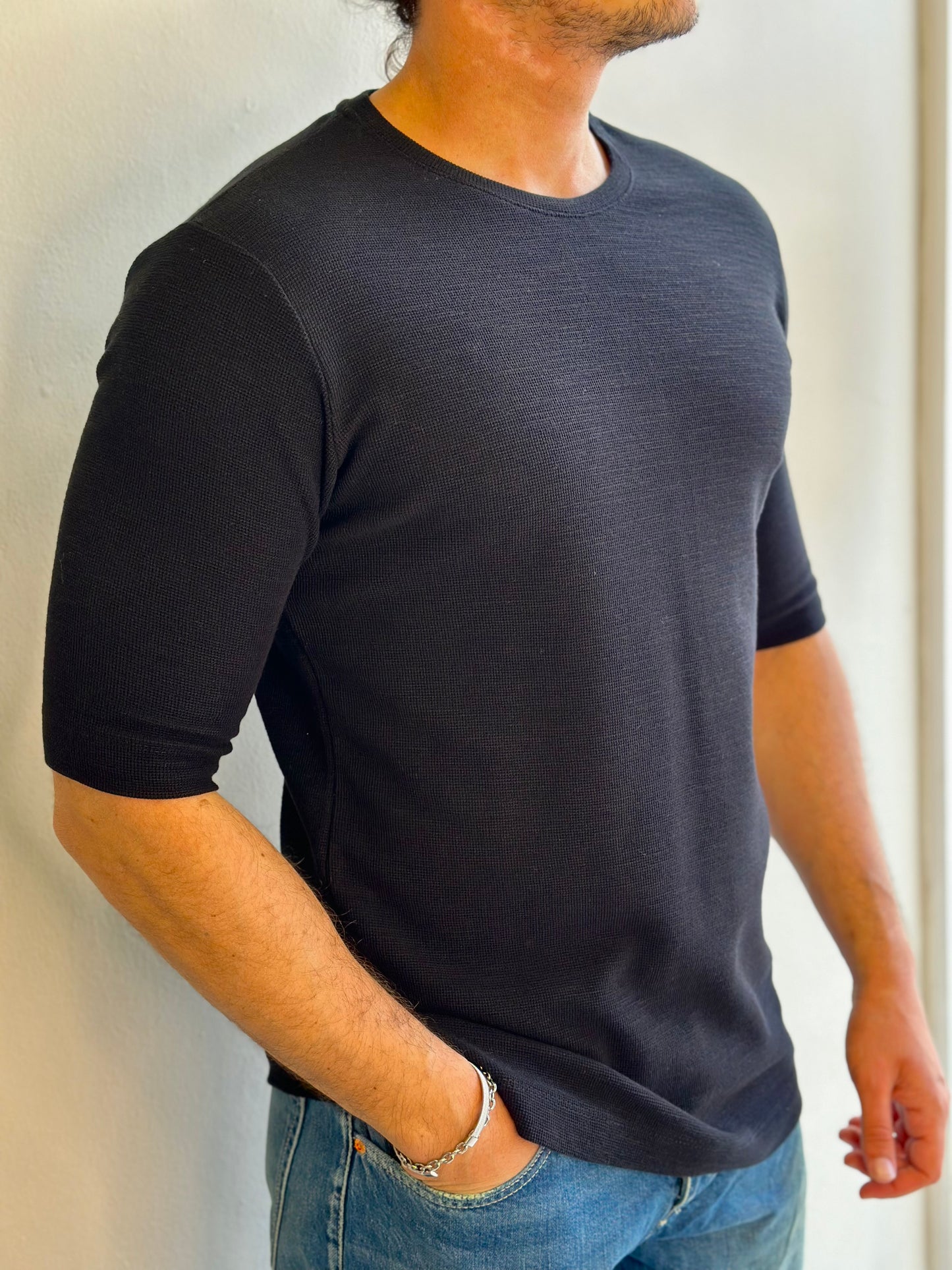 T-SHIRT ΔΥΟ ΧΡΩΜΑΤΑ-BLACK