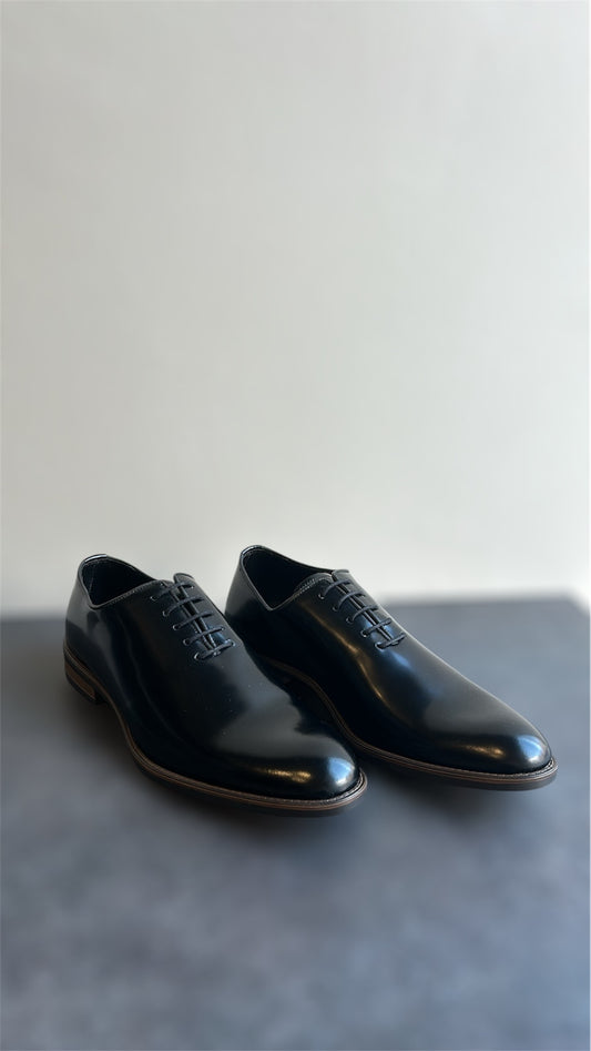 ΜΑΥΡΟ ΔΕΡΜΑΤΙΝΟ LACE-UP
