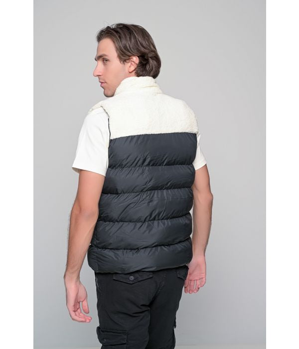 ΑΜΑΝΙΚΟ ΜΠΟΥΦΑΝ PUFFER RIDERS BEN TAILOR - ΜΑΥΡΟ-ΛΕΥΚΟ
