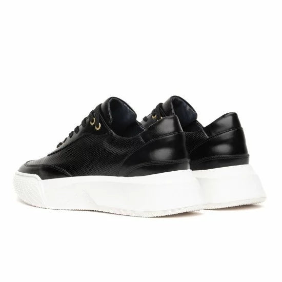 ΔΕΡΜΑΤΙΝΟ ΑΝΔΡΙΚΟ SNEAKER ΜΑΥΡΟ RAYMONT