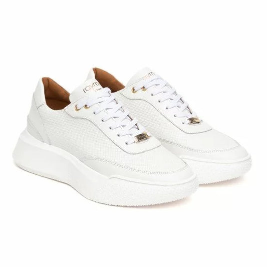 ΔΕΡΜΑΤΙΝΟ ΑΝΔΡΙΚΟ SNEAKER ΛΕΥΚΟ RAYMONT