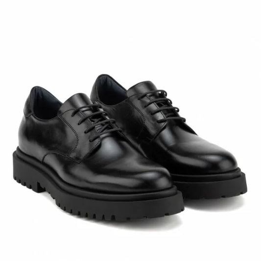 ΔΕΡΜΑΤΙΝΟ ΑΝΔΡΙΚΟ LACE UP ΜΑΥΡΟ-RAYMONT