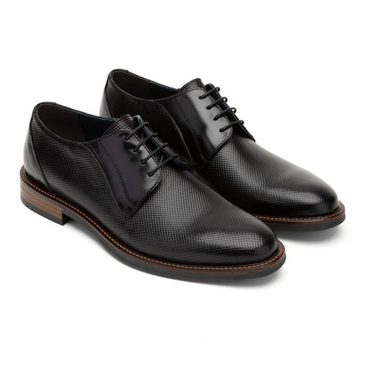 ΔΕΡΜΑΤΙΝΟ ΑΝΔΡΙΚΟ LACE UP ΜΑΥΡΟ-RAYMONT