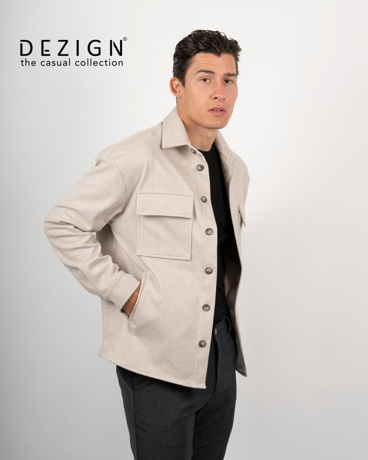 ΜΠΕΖ JACKET OVER ΜΕ ΠΛΑΙΝΕΣ ΤΣΕΠΕΣ DEZIGN