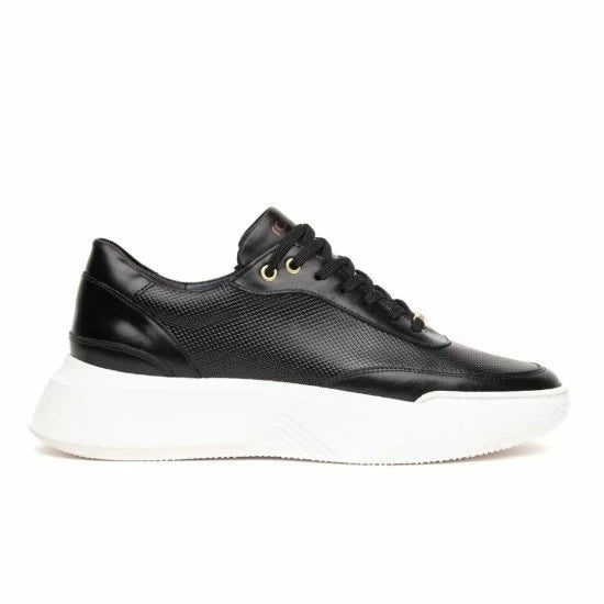 ΔΕΡΜΑΤΙΝΟ ΑΝΔΡΙΚΟ SNEAKER ΜΑΥΡΟ RAYMONT
