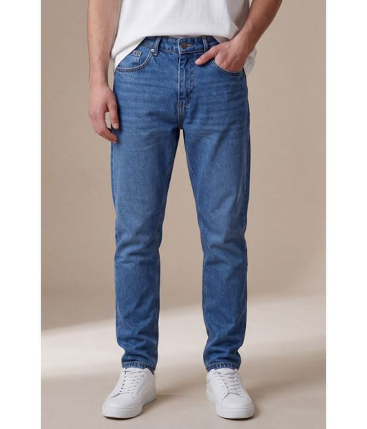 ΠΑΝΤΕΛΟΝΙ JEAN TAPERED FIT-ΜΠΛΕ