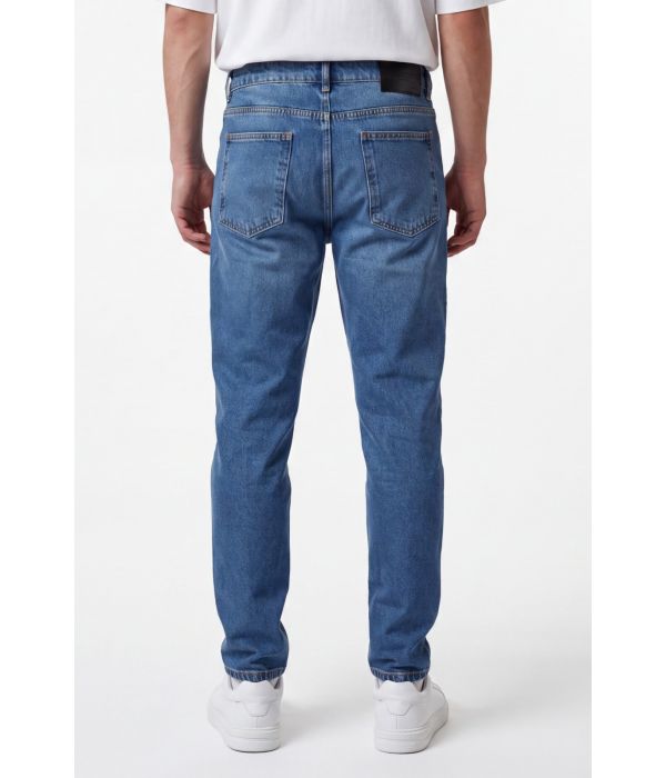 ΠΑΝΤΕΛΟΝΙ JEAN TAPERED FIT-ΜΠΛΕ