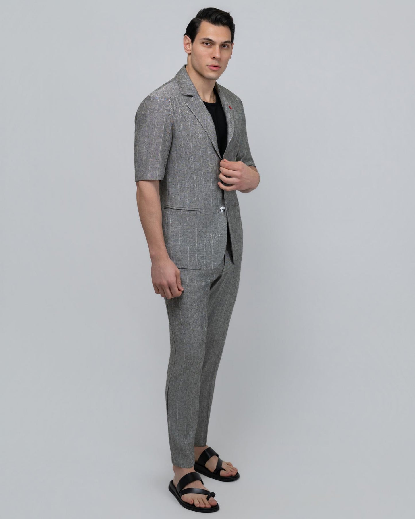 ΓΚΡΙ ΛΙΝΟ ΡΙΓΕ ΚΟΝΤΟΜΑΝΙΚΟ ΣΑΚΑΚΙ-DEZIGN