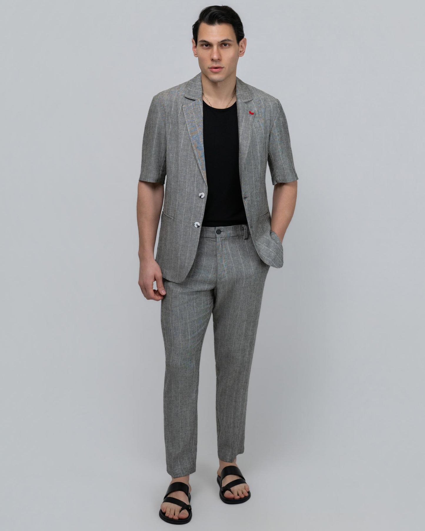 ΓΚΡΙ ΛΙΝΟ ΡΙΓΕ ΚΟΝΤΟΜΑΝΙΚΟ ΣΑΚΑΚΙ-DEZIGN