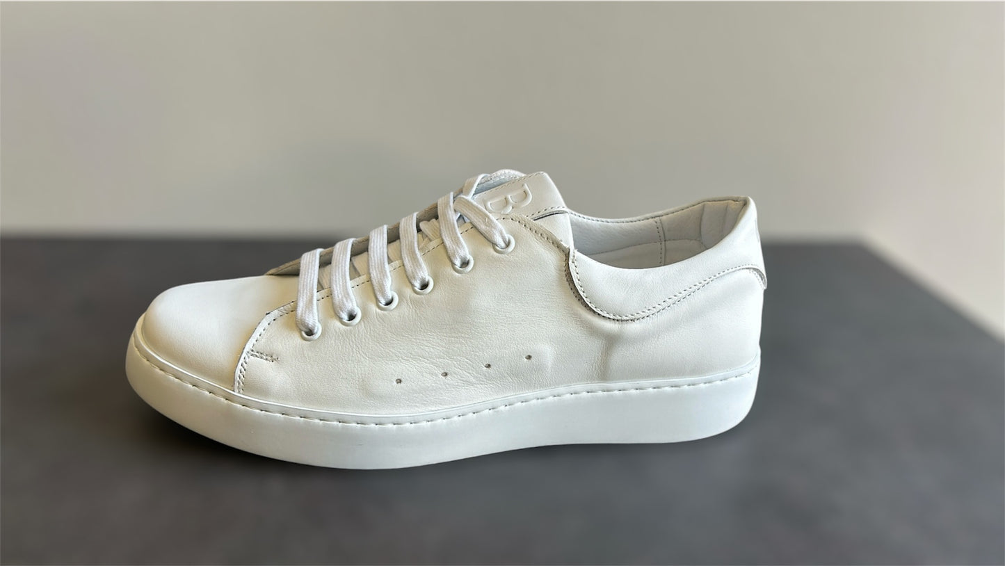 ΛΕΥΚΟ ΔΕΡΜΑΤΙΝΟ SNEAKER