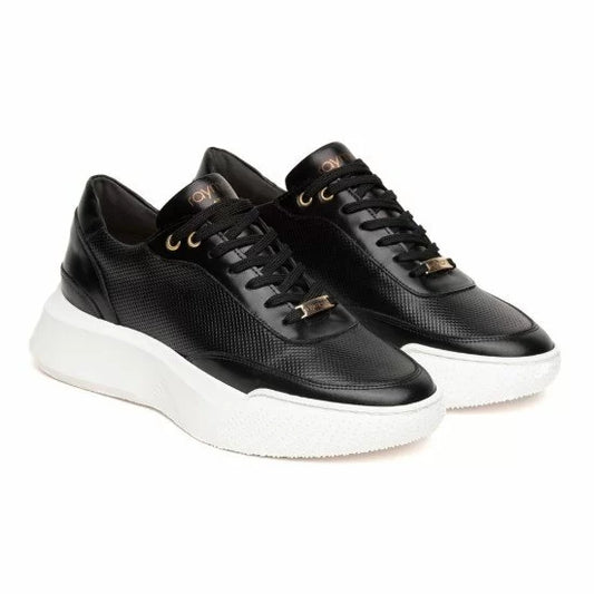 ΔΕΡΜΑΤΙΝΟ ΑΝΔΡΙΚΟ SNEAKER ΜΑΥΡΟ RAYMONT