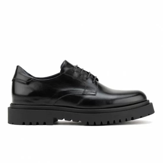 ΔΕΡΜΑΤΙΝΟ ΑΝΔΡΙΚΟ LACE UP ΜΑΥΡΟ-RAYMONT