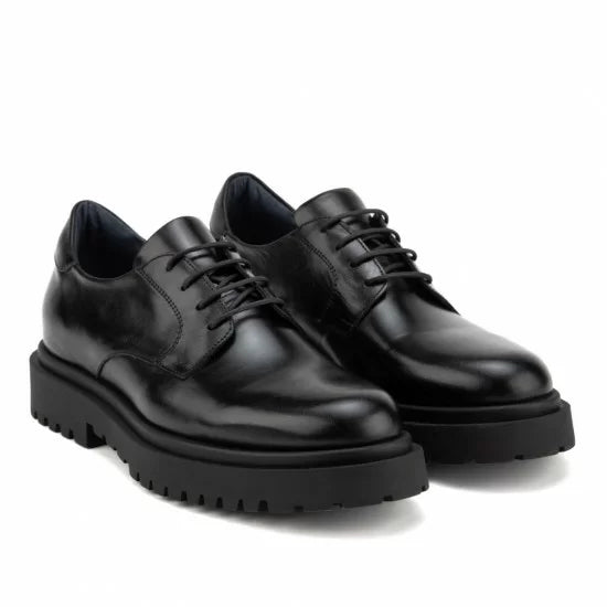 ΔΕΡΜΑΤΙΝΟ ΑΝΔΡΙΚΟ LACE UP ΜΑΥΡΟ-RAYMONT