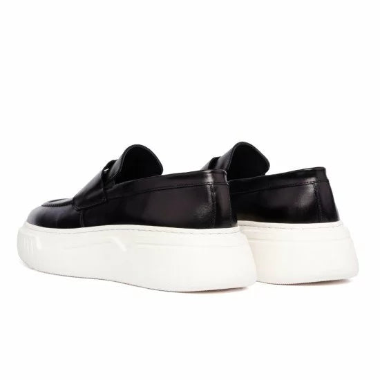 ΔΕΡΜΑΤΙΝΟ ΑΝΔΡΙΚΟ PENNY LOAFER ΜΑΥΡΟ RAYMONT