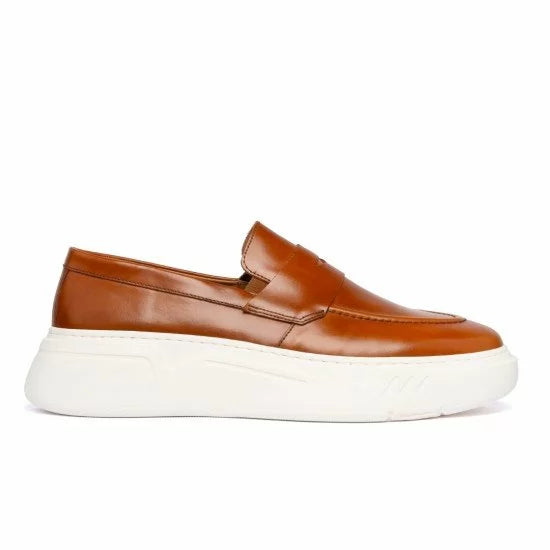 ΔΕΡΜΑΤΙΝΟ ΑΝΔΡΙΚΟ PENNY LOAFER ΤΑΜΠΑ RAYMONT