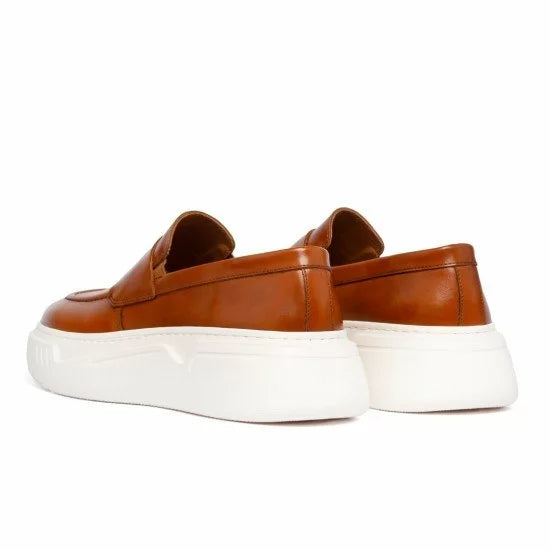 ΔΕΡΜΑΤΙΝΟ ΑΝΔΡΙΚΟ PENNY LOAFER ΤΑΜΠΑ RAYMONT