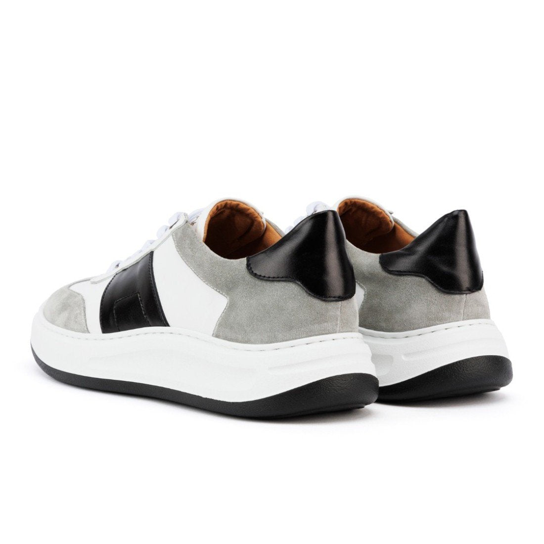 ΛΕΥΚΑ ΑΝΔΡΙΚΑ ΔΕΡΜΑΤΙΝΑ SNEAKERS -RAYMONT