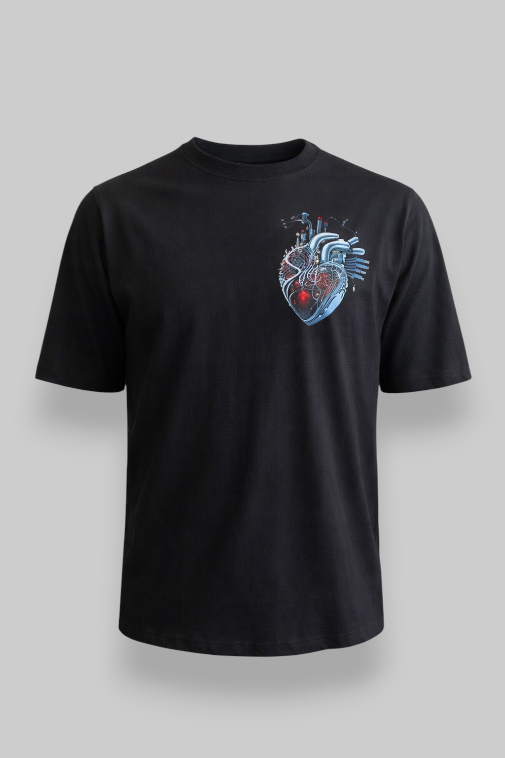 ΜΑΥΡΟ OVERSIZED T-SHIRT ΜΕ ΣΤΑΜΠΑ-BLACK