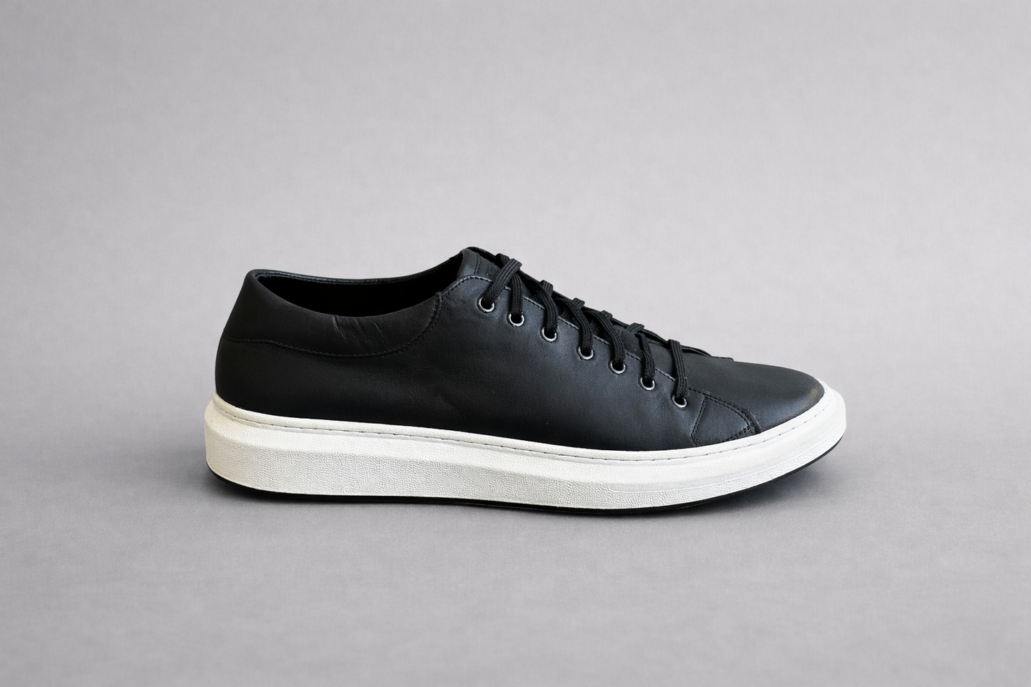 ΔΕΡΜΑΤΙΝΟ SNEAKER ΜΑΥΡΟ ΚΑΙ ΚΑΦΕ