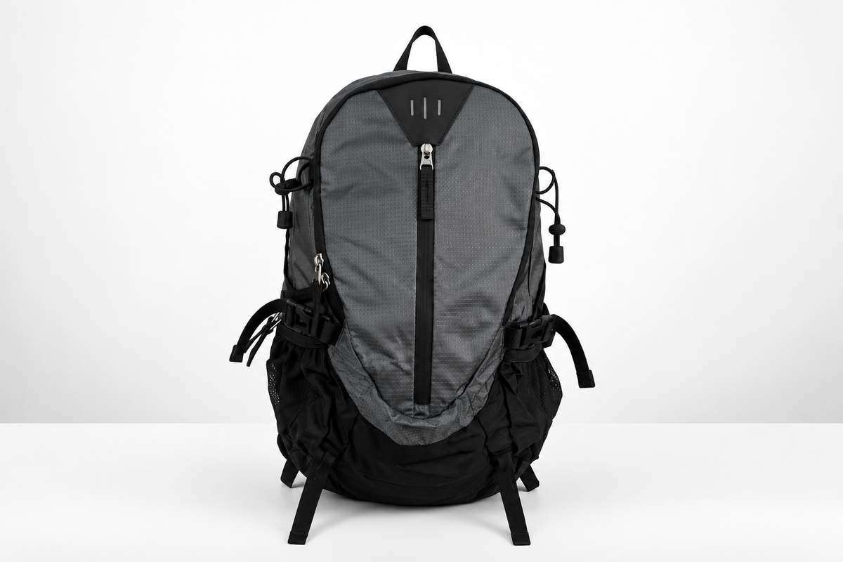 ΓΚΡΙ ΜΕ ΜΑΥΡΟ BACKPACK