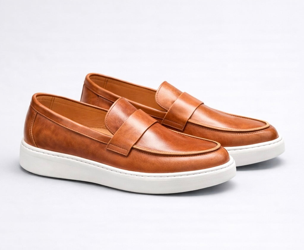 Κονιάκ Loafer 100% Δέρμα-BERGMAN