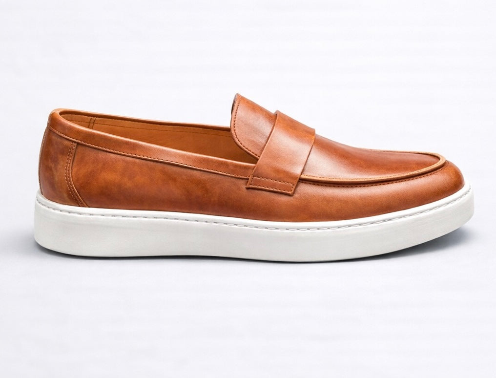 Κονιάκ Loafer 100% Δέρμα-BERGMAN