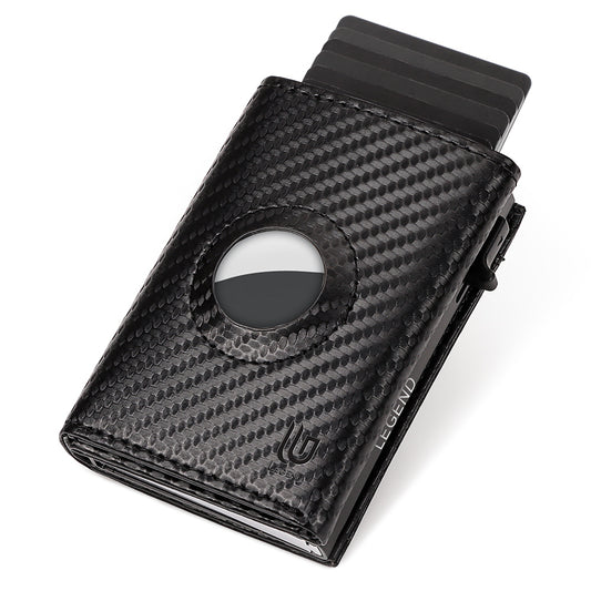 Πορτοφόλι CarbonFiber Μαύρο RFID AirTag