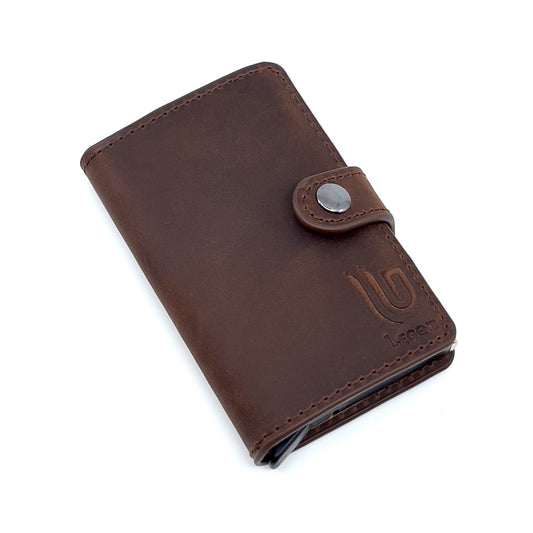 Δερμάτινο Πορτοφόλι Χρώμα Cognac RFID