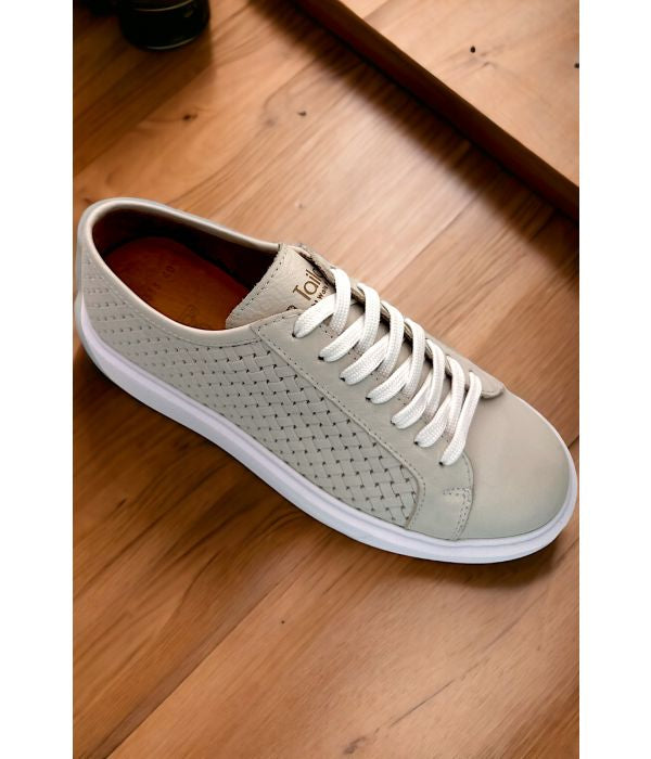 ΔΕΡΜΑΤΙΝΟ SNEAKER PALMS BEN TAILOR - ΜΠΕΖ