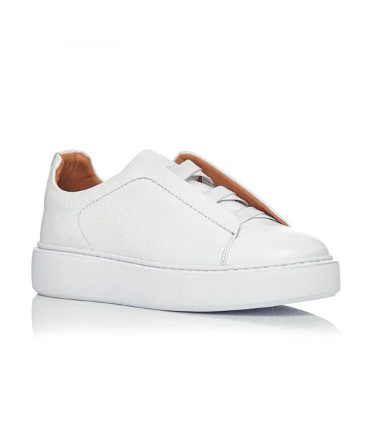 ΔΕΡΜΑΤΙΝΟ SNEAKER EVOLUTION BEN TAILOR - ΛΕΥΚΟ