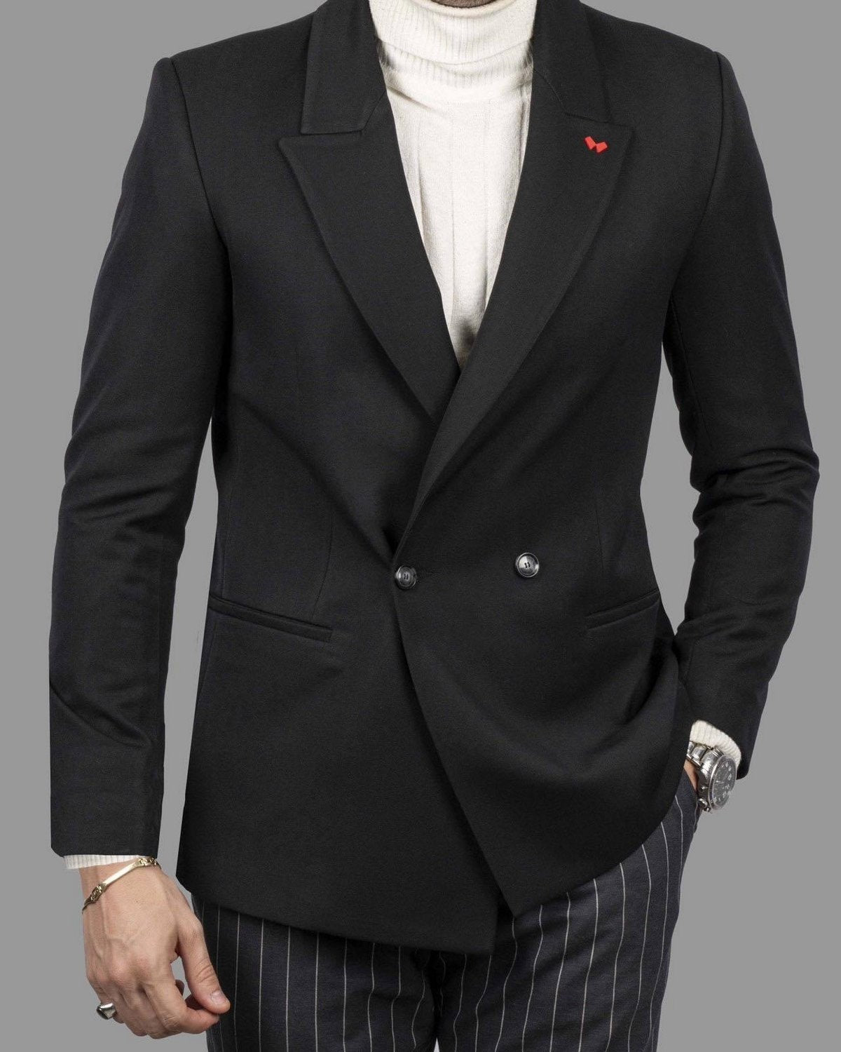 ΣΑΚΑΚΙ ΣΥΑΥΡΩΤΟ PEAK-LAPEL-DEZIGN