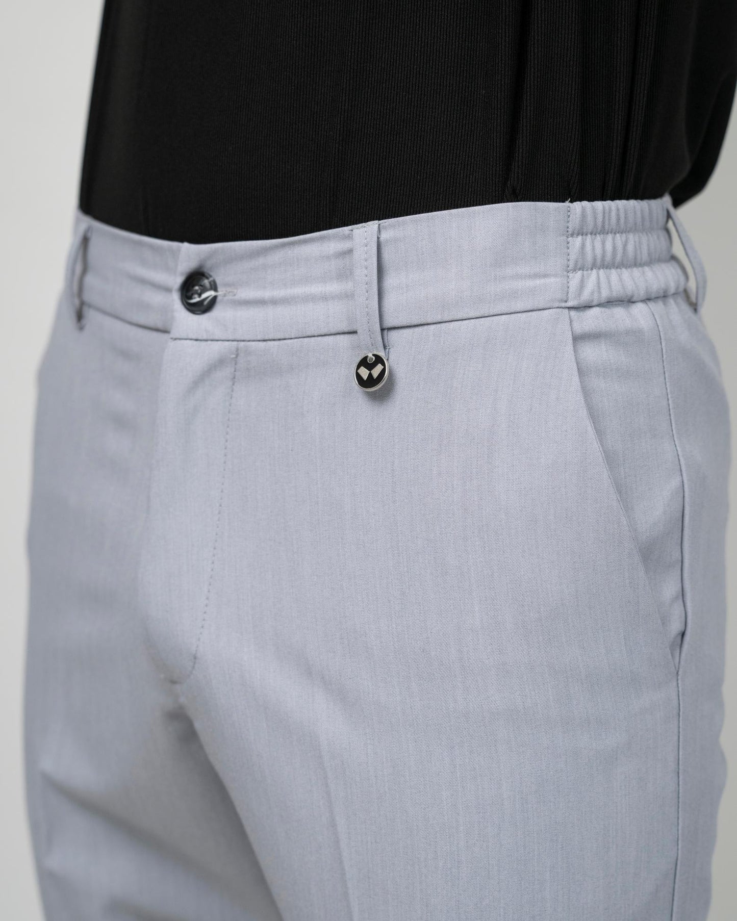 ΓΚΡΙ ΕΛΑΣΤΙΚΟ ΠΑΝΤΕΛΟΝΙ ΜΕ ΛΑΣΤΙΧΟ ΣΤΟ ΖΩΝΑΡΙ-DEZIGN