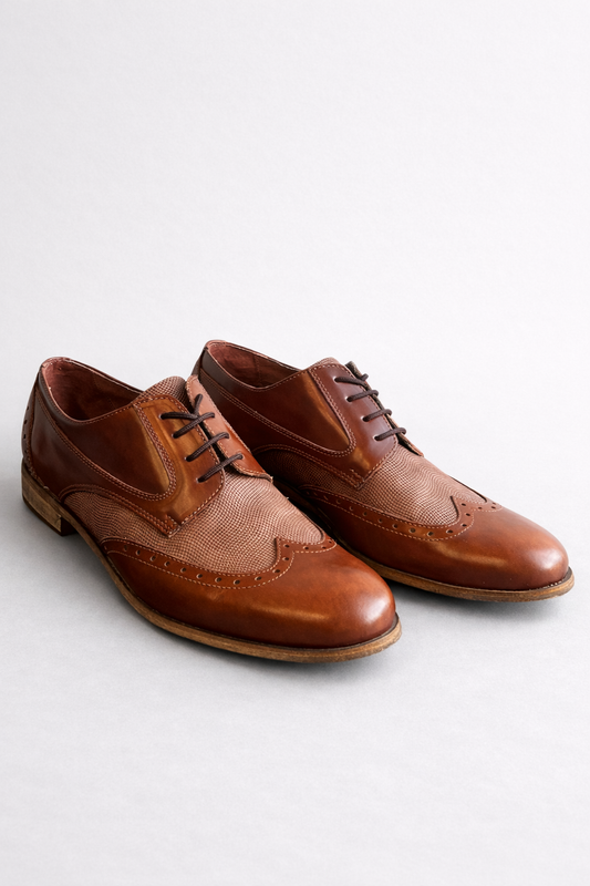 ΚΑΦΕ ΔΕΡΜΑΤΙΝΟ LACE-UP