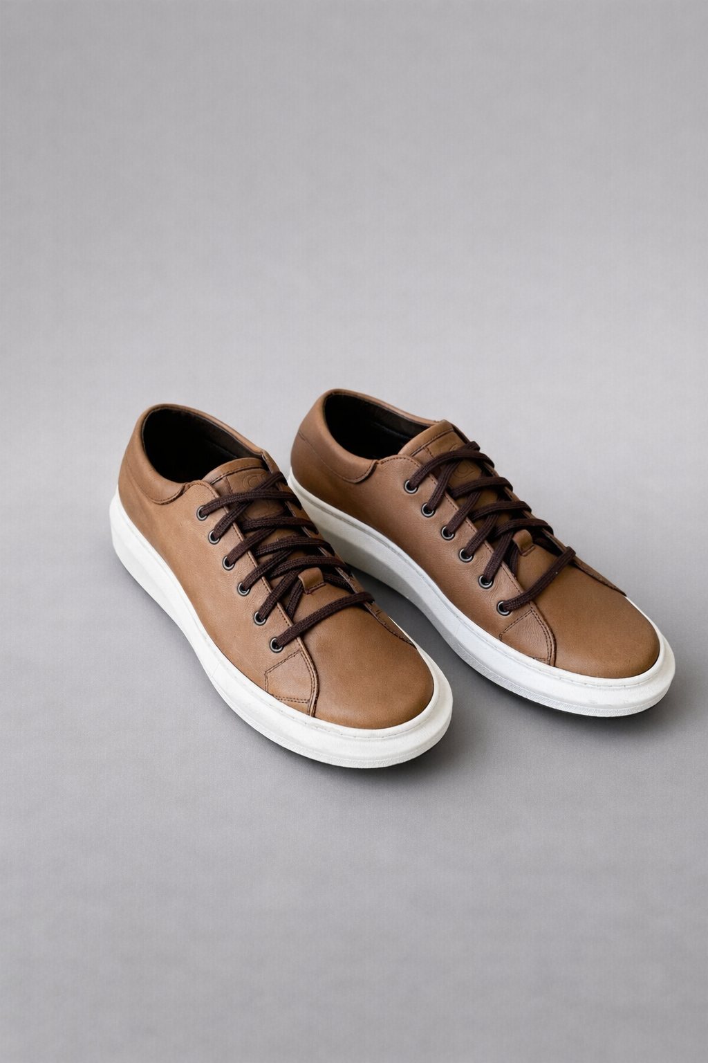 ΔΕΡΜΑΤΙΝΟ SNEAKER ΜΑΥΡΟ ΚΑΙ ΚΑΦΕ