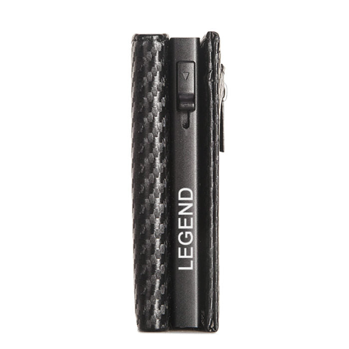 Μαύρο Πορτοφόλι Carbon Fiber RFID με Κερματοθήκη