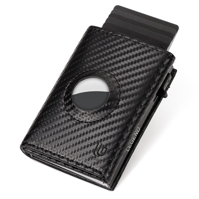 Πορτοφόλι CarbonFiber Μαύρο RFID AirTag
