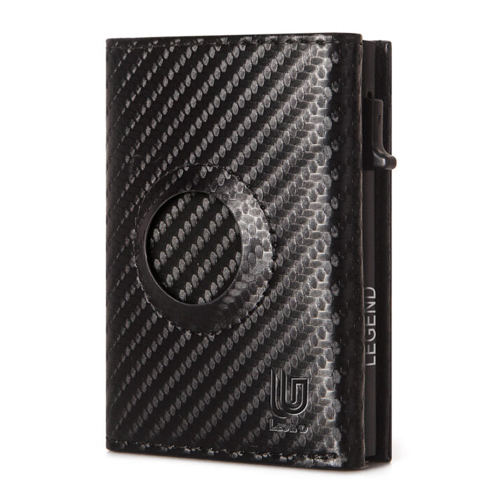 Πορτοφόλι CarbonFiber Μαύρο RFID AirTag