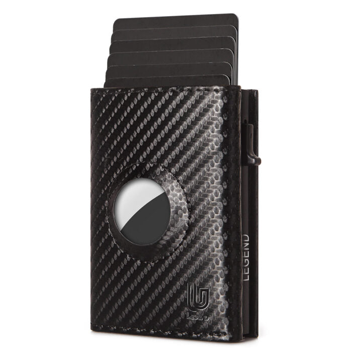 Πορτοφόλι CarbonFiber Μαύρο RFID AirTag