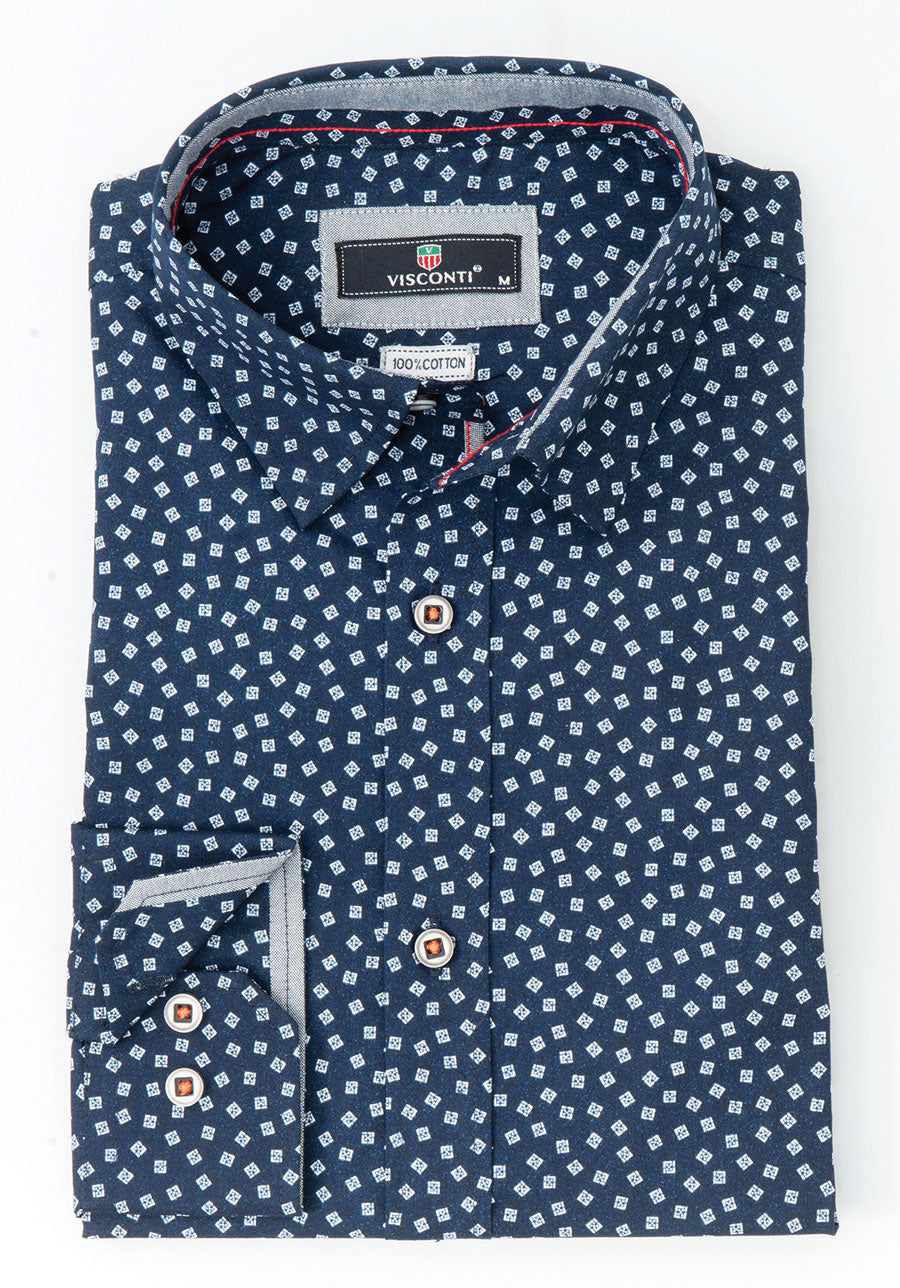 ΠΟΥΚΑΜΙΣΟ ΒΑΜΒΑΚΕΡΟ ΜΕ ΜΑΚΡΥ ΜΑΝΙΚΙ-ΜΠΛΕ-VISCONTI