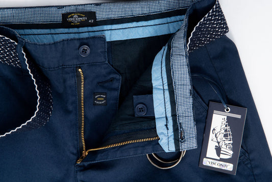 ΑΝΔΡΙΚΗ ΒΕΡΜΟΥΔΑ CARGO ΒΑΜΒΑΚΕΡΗ ΜΕ ΖΩΝΗ-ΜΠΛΕ-VISCONTI